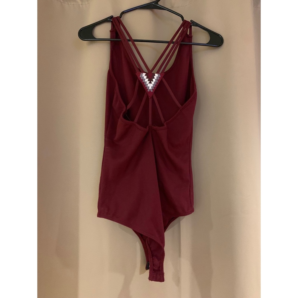 Maroon bodysuit
